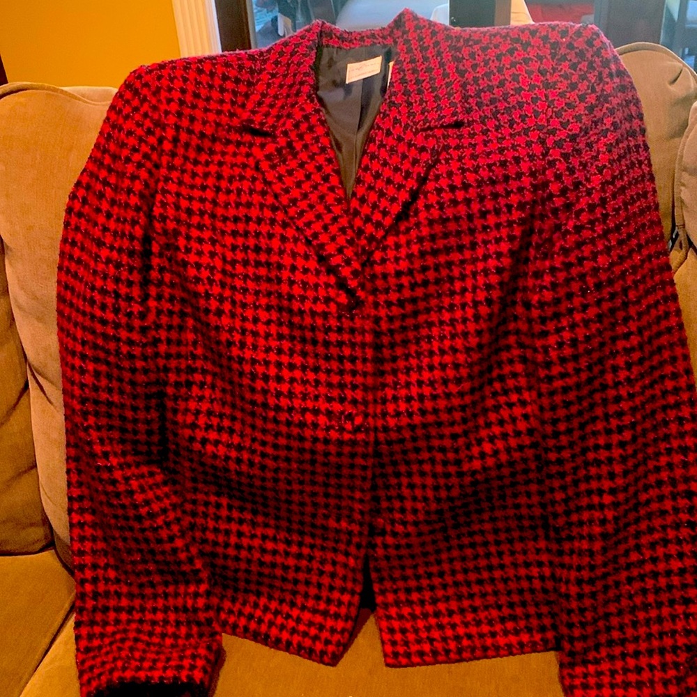 Nice tweed professional Jacket Red/black